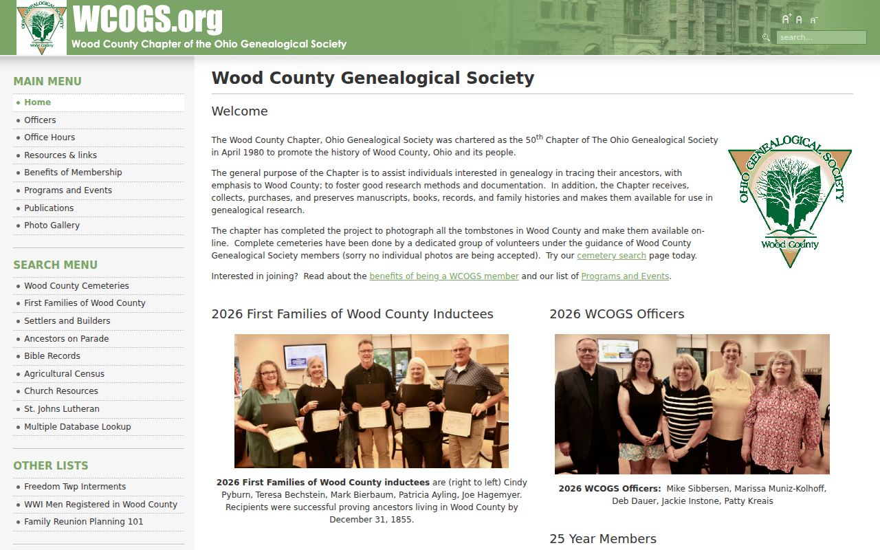 Bowling Green city directory family-history companion, Wood County cemetery search